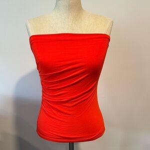 FAVORITE DAUGHTER Colette Strapless Top Pomodoro SIZE SMALL NEW WITHOUT TAGS